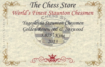 Image of ID 1353412035 Zagreb Series Chess Set Golden Rosewood & Boxwood Pieces with Walnut Chess Box - 3875" King