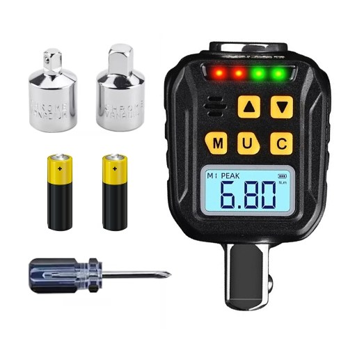 Image of ID 1356258488 Digital Torque Meter Digital Backlight Display Wrench Torque Tester Two Working Modes Adjustable Four Units Switchable with Sound Light Alarm Function (17-340Nm ATE-340)