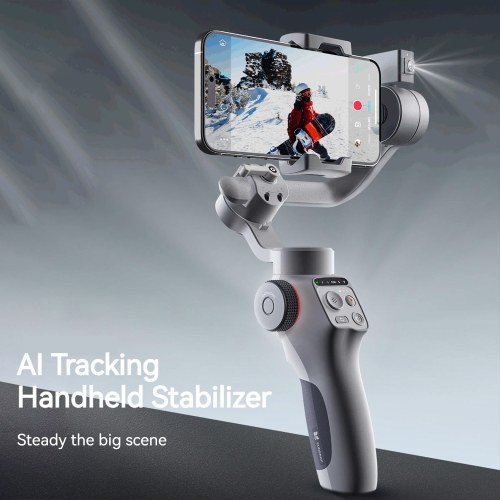 Image of ID 1360780673 FUNSNAP Capture 5 3-Axis Stabilizer Gimbal Stabilizer with LCD Screen(with AI Active Tracker Module)