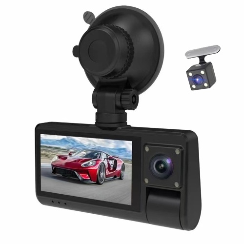 Image of ID 1360780772 3 Cameras Dash Cam Touched Screen Clear Car Rearview Mirror