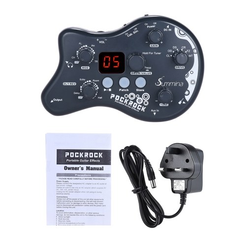 Image of ID 1360780797 summina  PockRock Portable Guitar Multi-effects Processor Effect Pedal  with Power Adapter