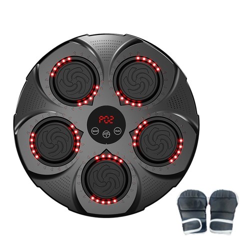 Image of ID 1360781067 Musical Boxing Machine with Gloves Electronic BT Intelligent Boxing Target Wall Mount Boxing Trainer Pad for Home Indoor Gym