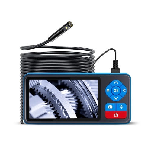 Image of ID 1360781167 Dual Lens Endoscope Camera with Light 720P Borescope with 45in IPS Screen 164ft Flexible Probe Cable IPX5 Waterproof 4-Level Brightness Adjustable