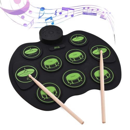 Image of ID 1360781334 Btuty Electronic Drum Set 9 Drum Pads 2 Foot Pedals for Kids Children Beginners