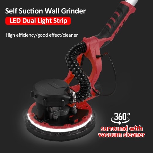 Image of ID 1360781337 Drywall Sander 1390W Electric Sander with 20 Pcs Sanding Discs 5 Variable Speed 800-1800 RPM Wall Sander with Extendable Handle LED Light