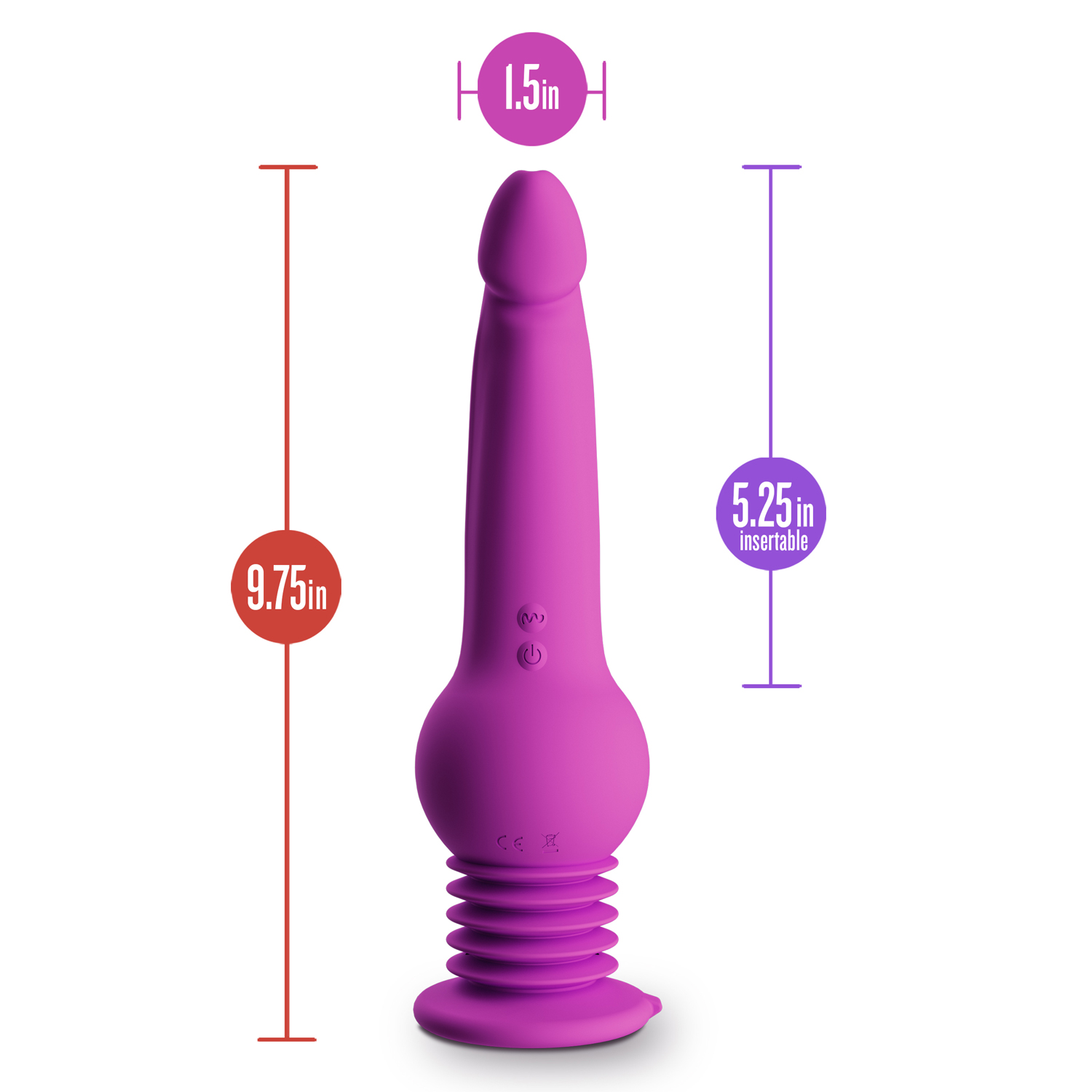 Image of ID 1369996954 Impressions - New York - Gyro-Quake Dildo - Purple