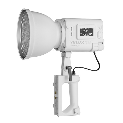 Image of ID 1375547261 YONGNUO YNLUX200 Bi-Color LED Video Light 200W High Power Photography Light with Standard Reflector Battery Handle