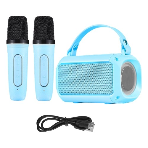 Image of ID 1375547459 Mini Karaoke Machine with 2 Wireless Microphones Portable BT Speaker