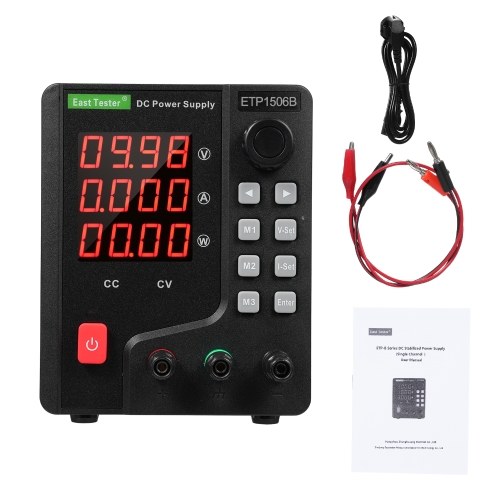 Image of ID 1375547631 East Tester ETP1506B DC Regulated Power Supply 90W 15V 6A Single Channel DC Regulated Power   Supply High Precision Encoder Adjustment Maintenance Storage Remote Control Multifunctional Power   Supplys 4 Digits LED Display Regulated Power Su