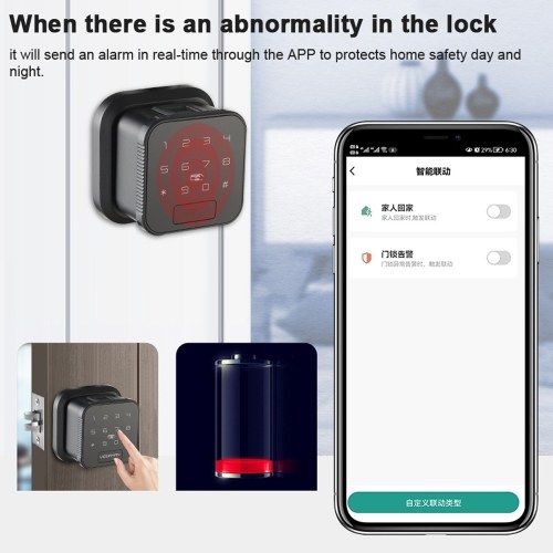 Image of ID 1375547688 Tuya Wifi Intelligent Lock Electronic Door Fingerprint Lock Password Lock Card Lock MobilePhone APP Remote Controller Lock