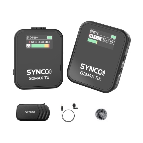 Image of ID 1375547745 SYNCO G2MAX 1-Trigger-1 24G Wireless Microphone System Clip-on Microphone