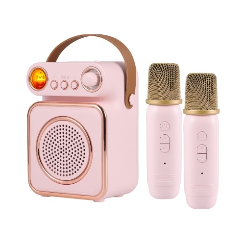 Image of ID 1375548008 F90 Mini Karaoke Machine Wireless Microphone and Speaker Set