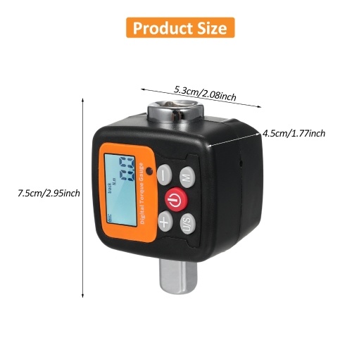 Image of ID 1375548350 ENGC-200 Digital Display Torque Meter Wrench Torque Tester 1/2'' Drive with Sound Light Alarm Function High Accuracy 4 Torque Units Backlit Display - Perfect for Automotive Bike Bicycle Motorcycle DIY & Home Repairs