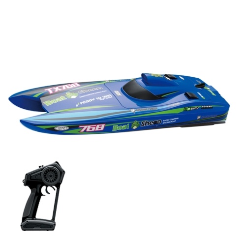 Image of ID 1375548472 24GHz High Speed 30km/h Brushless Turbojet Speedboat Remote Control Ship Cooling Waterproof Low Battery/Over Distance Reminder