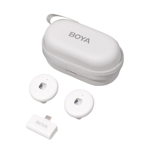 Image of ID 1375548521 BOYA Omic-U-B Wireless Microphone System with 1 Receiver + 2 Transmitters + 1 Charging Box