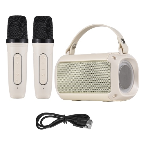 Image of ID 1375548534 Mini Karaoke Machine with 2 Wireless Microphones Portable BT Speaker