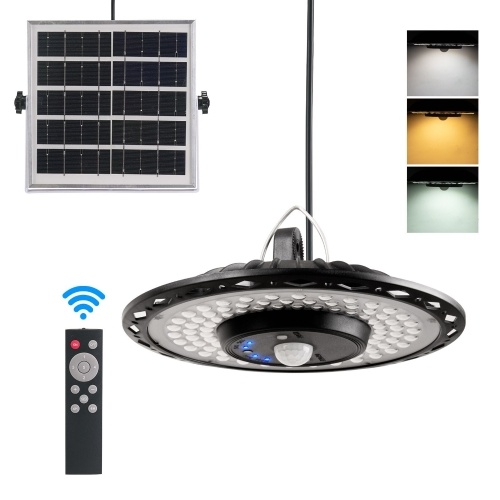 Image of ID 1375548634 180LEDs Solar Powered Pendant Lamp Wall Lamp Garage Light Motion Sensor Light with Remote Controller