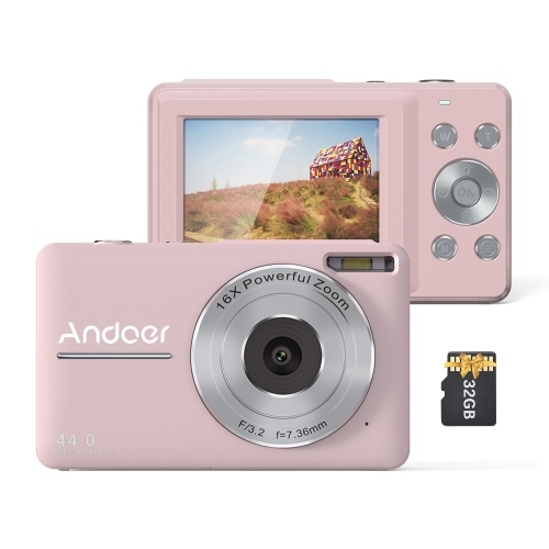 Image of ID 1375548944 Andoer Portable 1080P Digital Camera Video Camcorder with 32GB Memory Card