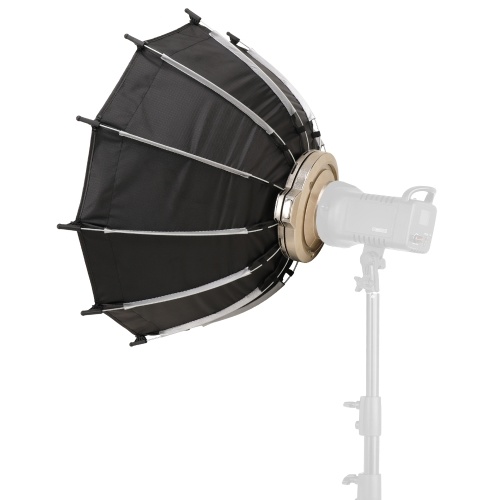 Image of ID 1375549060 45cm/177inch Quick Release Parabolic Softbox Foldable Softbox with Bowen Mount Honeycomb Grid