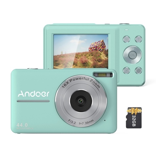 Image of ID 1375549064 Andoer Portable 1080P Digital Camera Video Camcorder with 32GB Memory Card