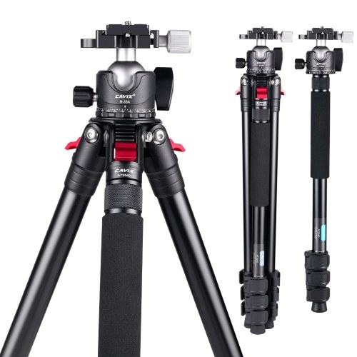 Image of ID 1375549119 CAVIX AT2542 525 Inch Foldable Tripod Camera Stand with Fluid Ball Head