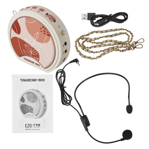 Image of ID 1375549221 TAKSTAR E20 Portable Voice Amplifier Wired Ear-mounted Microphone Shoulder Strap