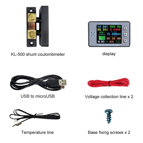 Image of ID 1375549275 24 Inch Wireless BT Voltage Meter Current Meter Ammeter Voltmeter Coulometer Battery Power Detector Battery Capacity Tester Real-time Battery Monitor