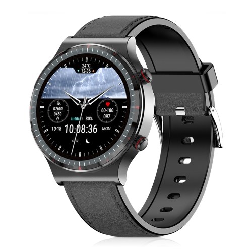 Image of ID 1375549309 G08 128-inch Screen Smartwatch ECG/HRV/Blood Pressure/Oxygen/Temperature Monitoring Smart Watch - Leather Strap