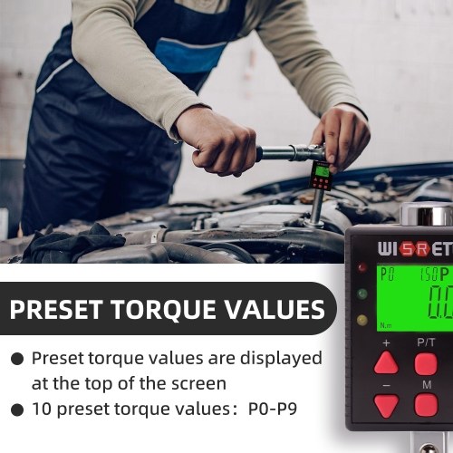 Image of ID 1375549407 Digital Torque Meter Digital Backlight Display Wrench Torque Tester Two Working Modes Adjustable Five Units Switchable with Buzzer and LED Indicator Light Function