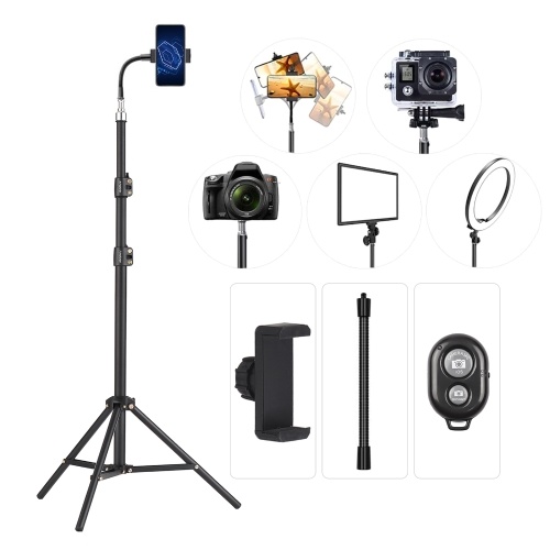 Image of ID 1375549465 Andoer 210cm/83in Portable Metal Light Stand Heavy Duty Adjustable Photography Tripod Stand