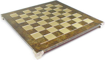 Image of ID 1378432210 Brass & Brown Chess Board - 1375" Squares