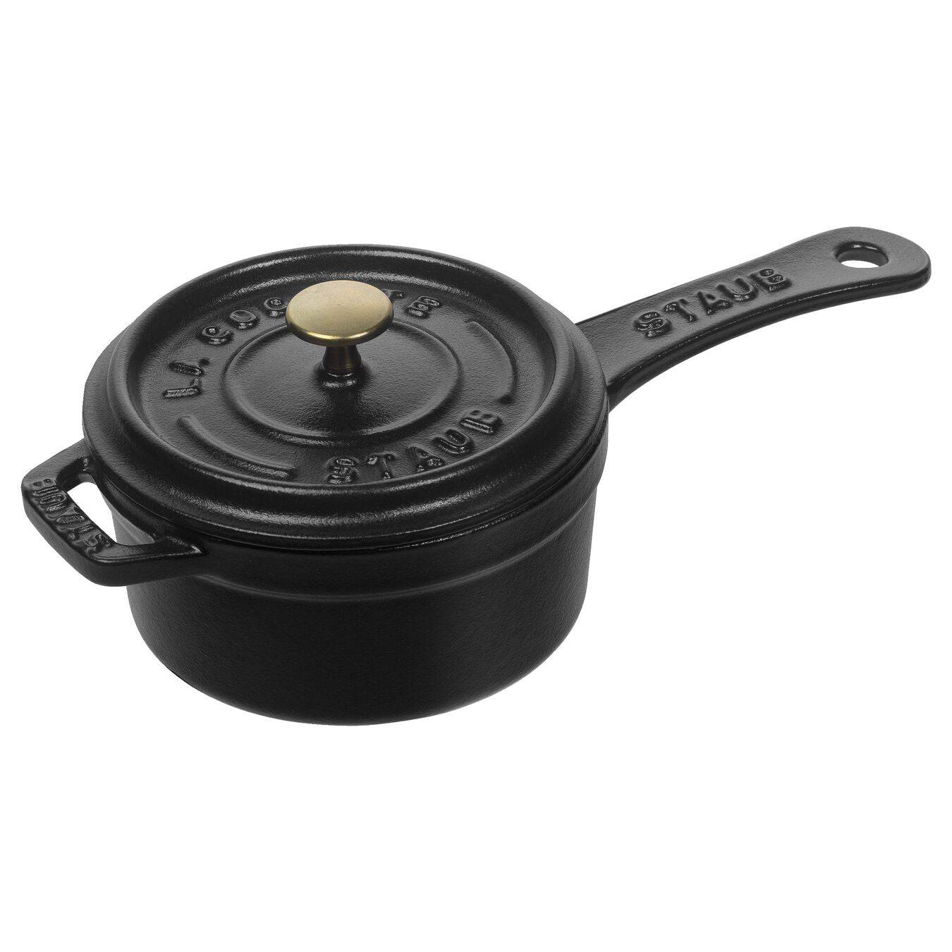 Image of ID 1379679351 Staub Cast Iron Mini Saucepan 025 qt Matte Black