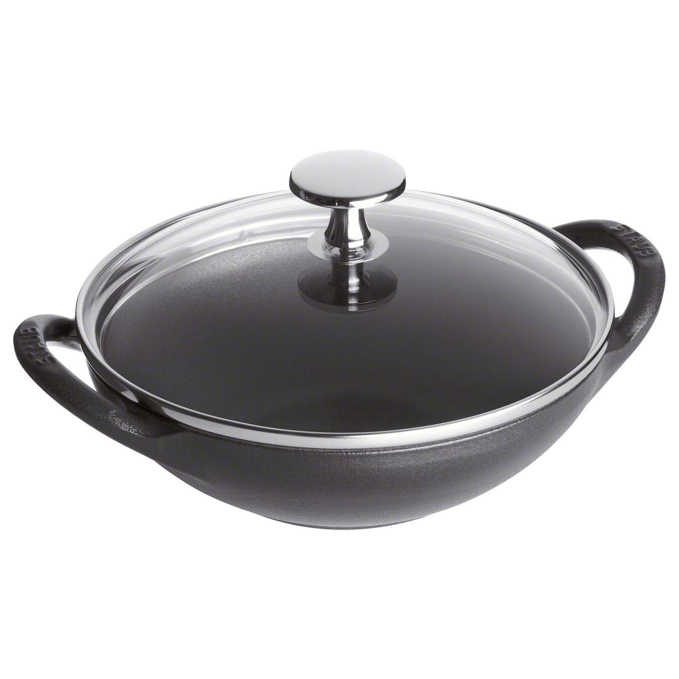 Image of ID 1379679454 Staub Cast Iron Baby Wok 05 qt Matte Black