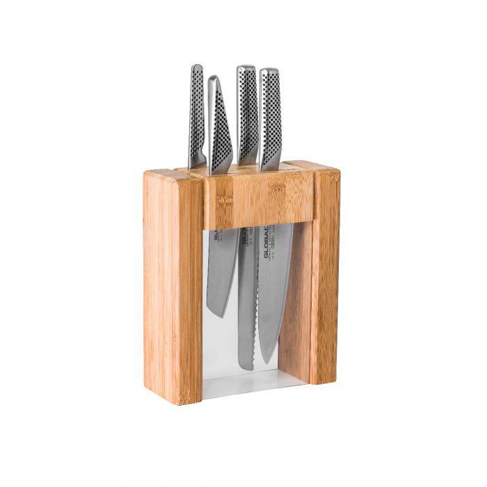 Image of ID 1379679831 Global Ikasu 5-Piece Knife Block Set