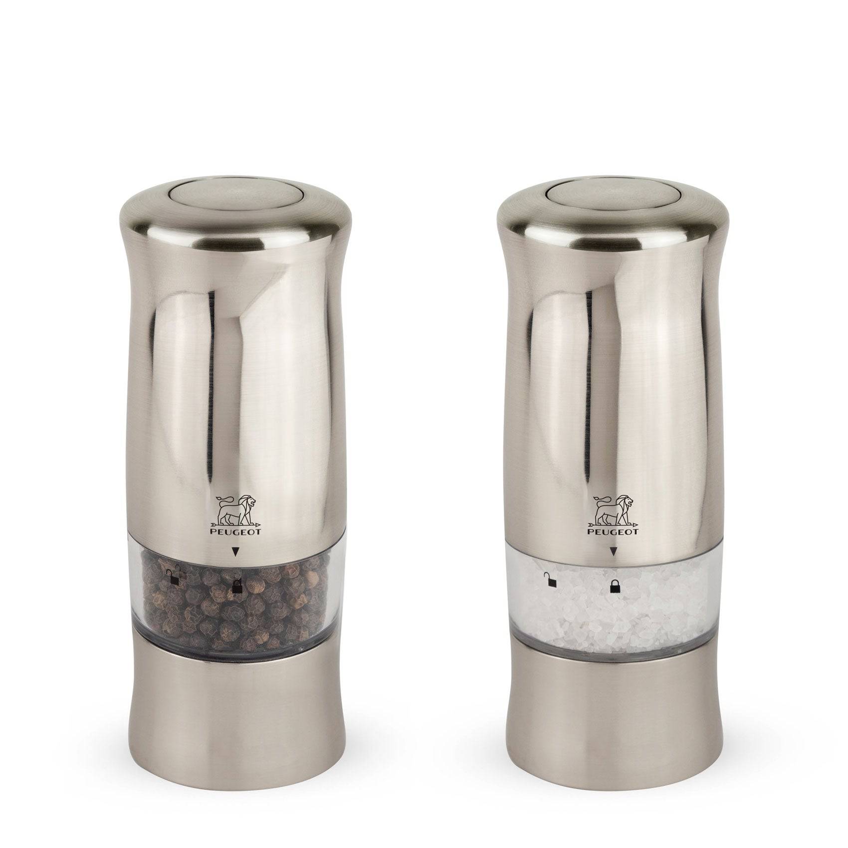 Image of ID 1379679898 Peugeot Zeli Electric Stainless Pepper & Salt Mill Set