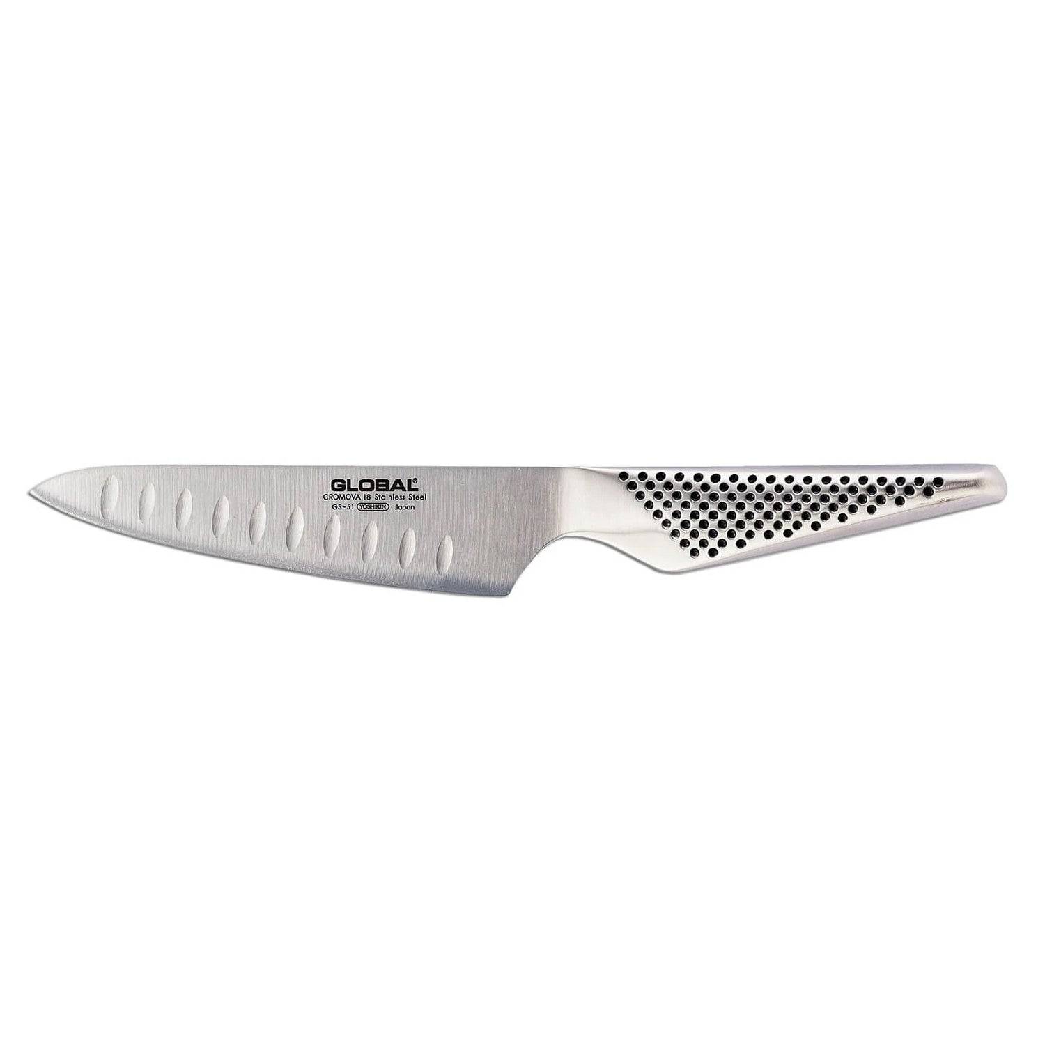 Image of ID 1379680533 Global Classic Stainless Steel Fluted Chef's Knife 5-Inches