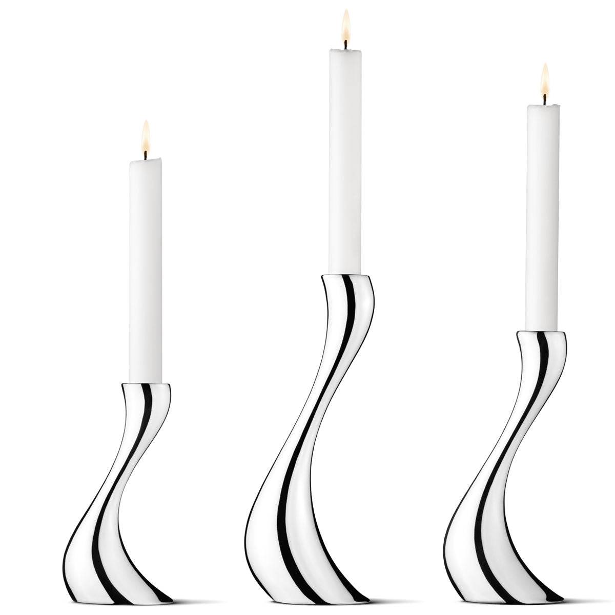 Image of ID 1379680679 Georg Jensen Cobra Candle Holder Set of 3