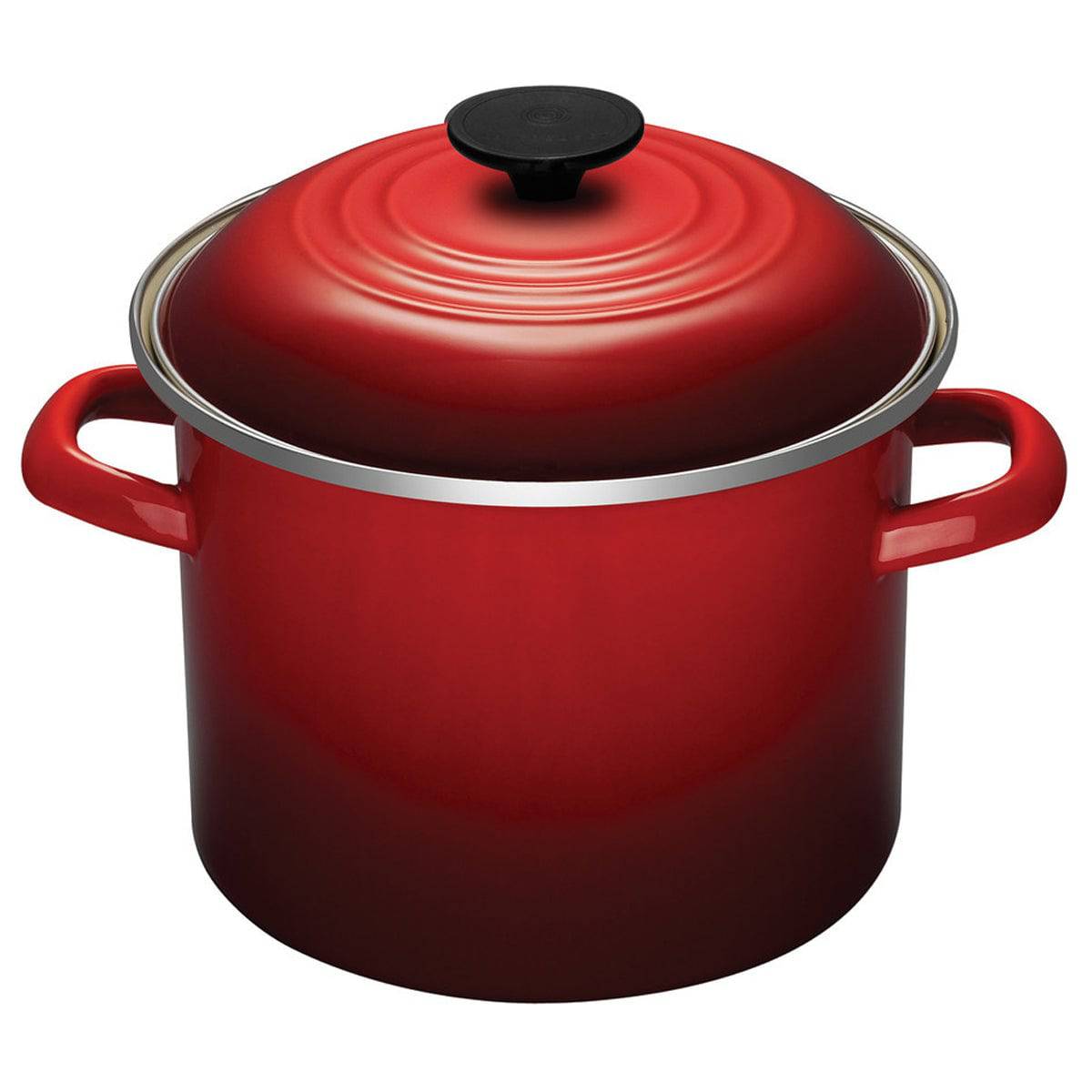 Image of ID 1379681094 Le Creuset Enameled on Steel Stockpot 8-Quart Cerise