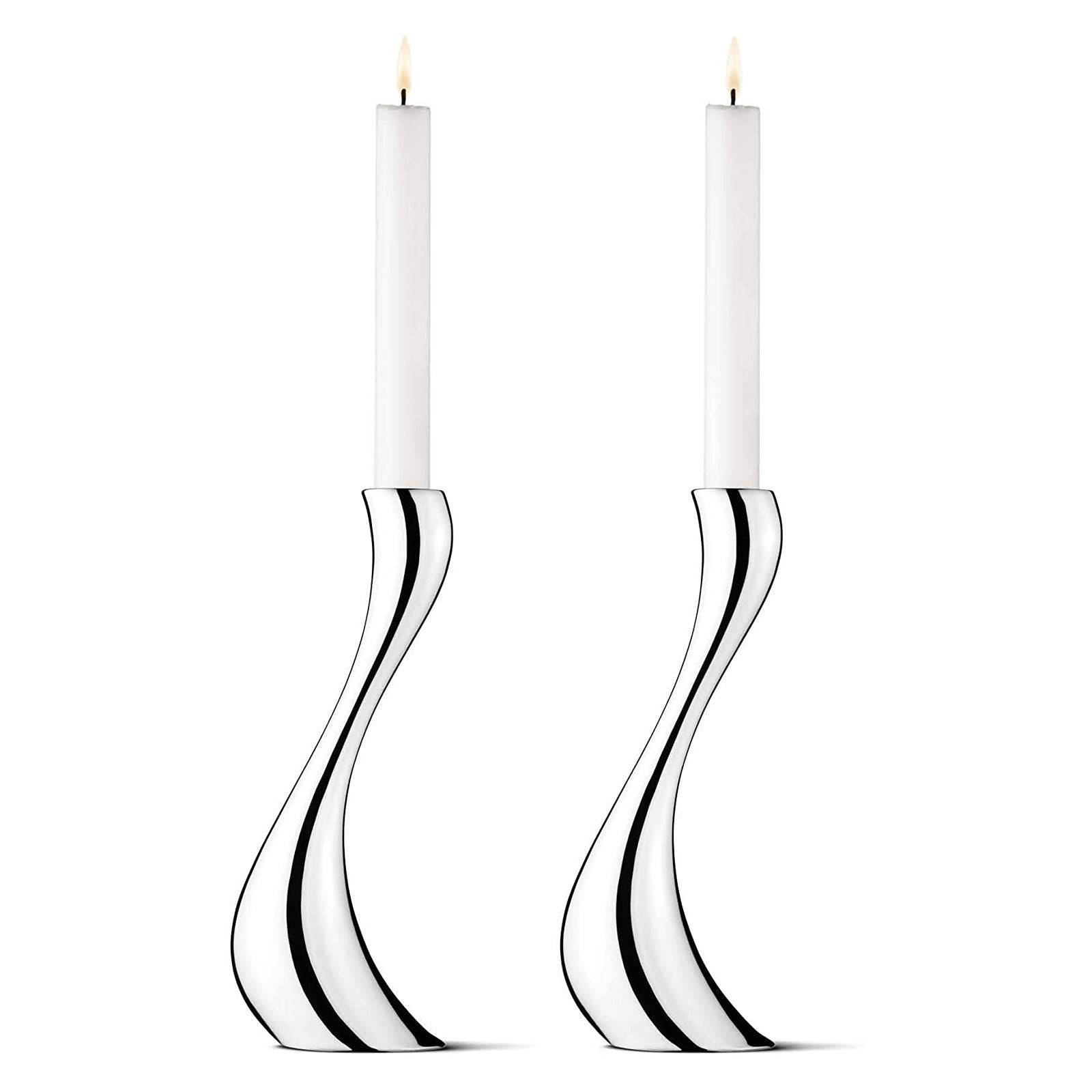 Image of ID 1379681178 Georg Jensen Cobra Candle Holder Large Set of 2