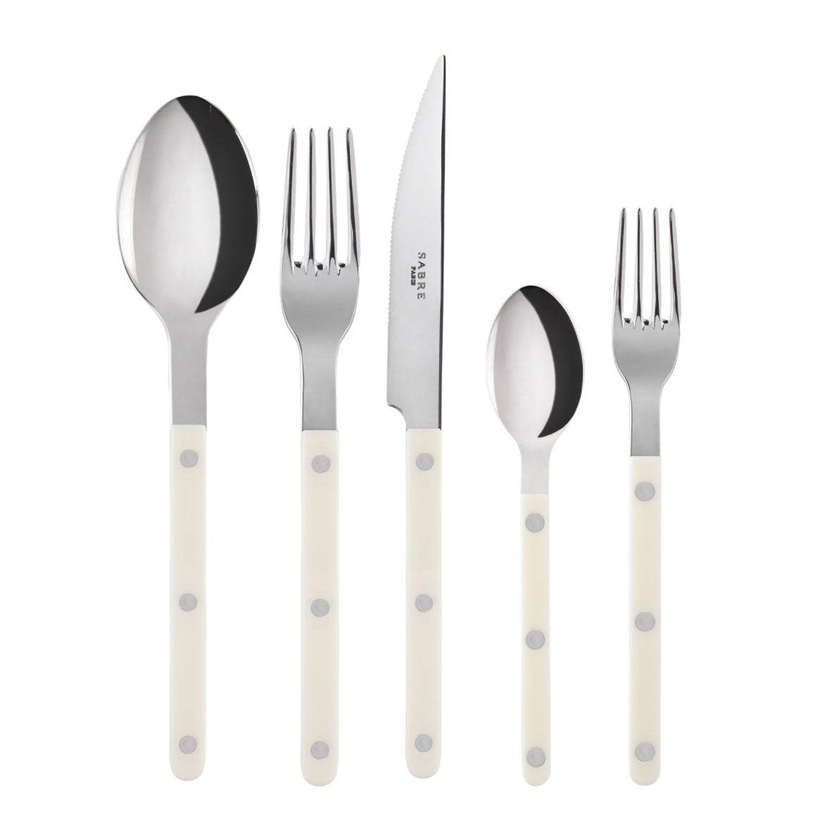 Image of ID 1379681363 Sabre Bistrot 20-Piece Flatware Set Ivory