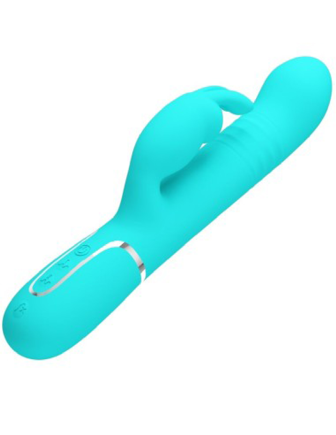 Image of ID 1379779549 Coale Rabbit Vibrator Pearls - Turquoise