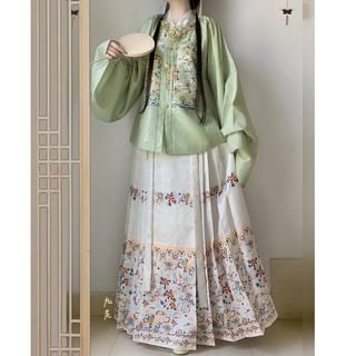 Image of ID 1382462451 Floral Hanfu Costume Set