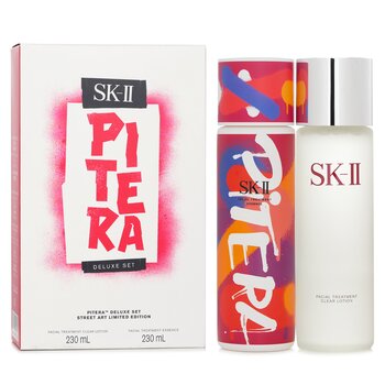 Image of ID 26852381114 SK IIPitera Deluxe Set (Street Art Limited Edition): Facial Treatment Clear Lotion 230ml + Facial Treatment Essence (Red) 230ml 2ppcs