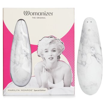 Image of ID 28290839471 WOMANIZERClassic 2 Clitoral Stimulator Marilyn Monroe - # White Marble 1pc