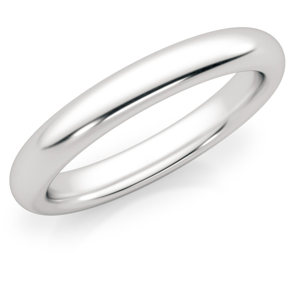 Image of ID 463735307 3mm Platinum Plain Wedding Band Ring