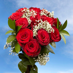 Image of ID 494176262 72 Red Roses & Fillers