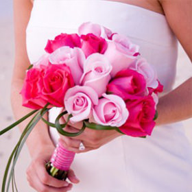 Image of ID 495070522 3 Bridal Bouquets Pink Roses