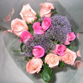 Image of ID 495070603 8 Dozen Two Tone Pink Roses