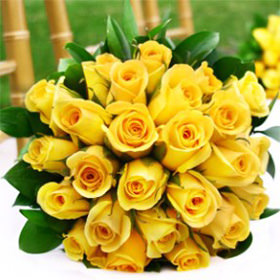 Image of ID 495070875 Yellow Roses Bridal Bouquet