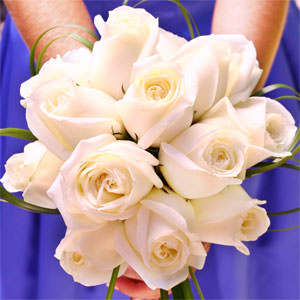 Image of ID 495070892 3 Bridal Bouquets White Roses